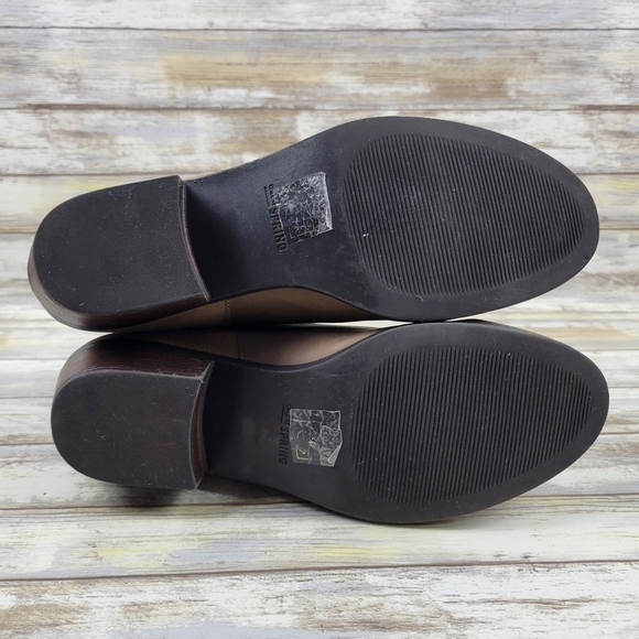 ASOS Call It Spring Gunson Faux Leather Ankle Zip Boots Women's 8 Two-Tone Beige - Picture 10 of 11